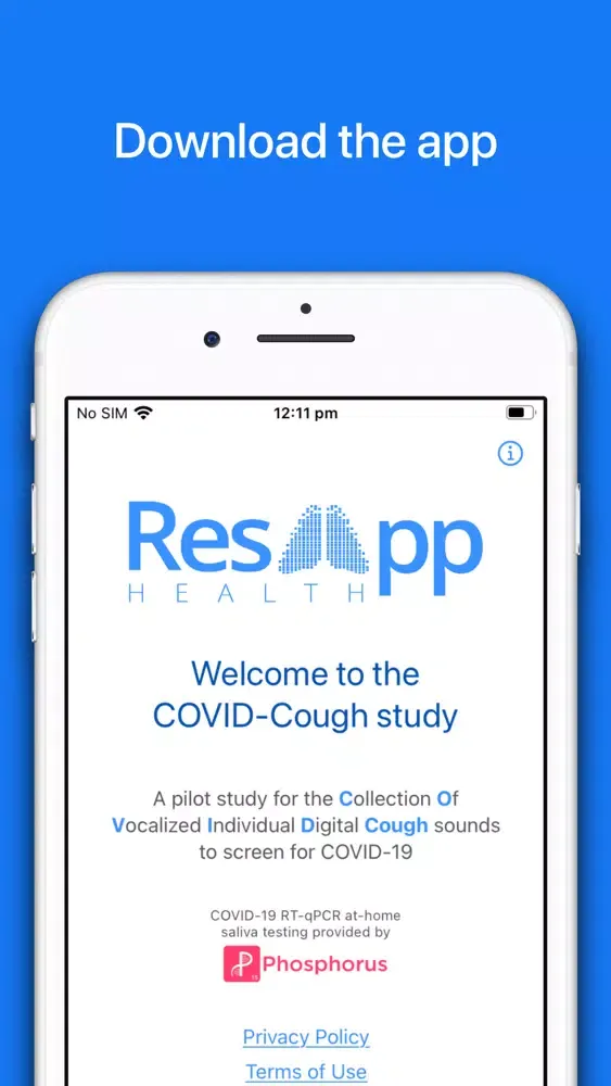 Screenshot di COVID-Cough Study