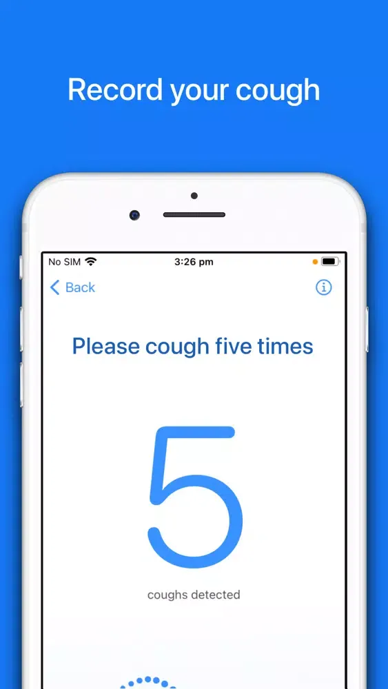 Screenshot di COVID-Cough Study