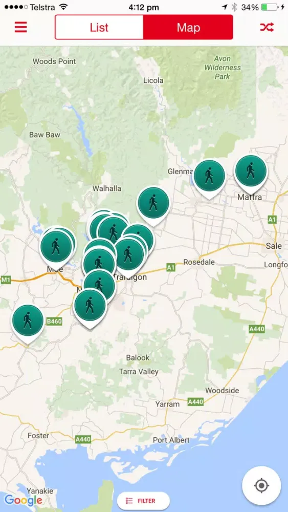 Скриншоты ParkTracks - LaTrobe City