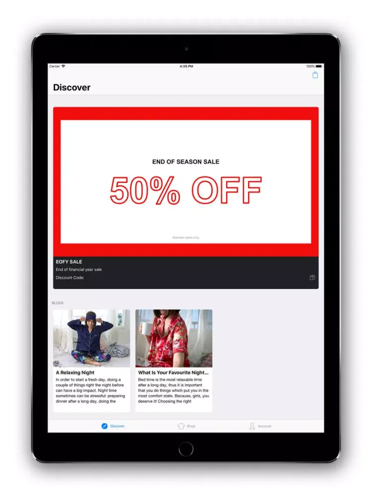 RoseBlanc iPad 应用截图