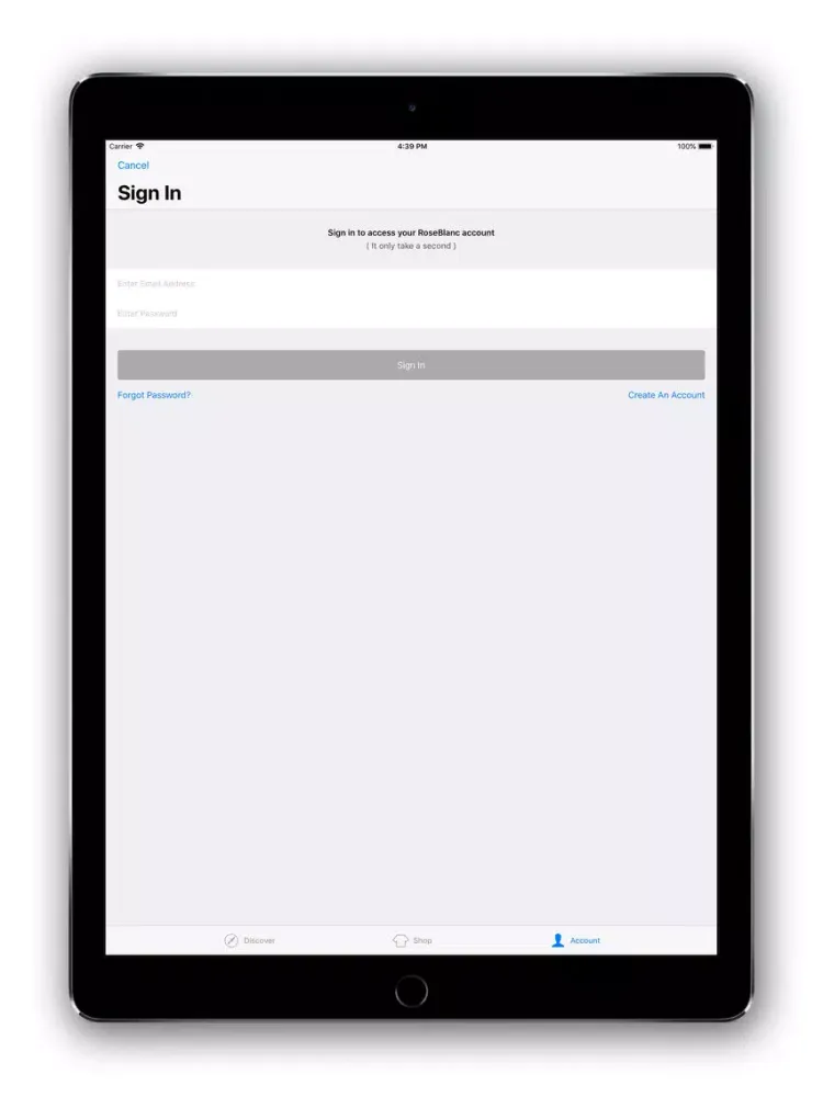 RoseBlanc iPad 应用截图