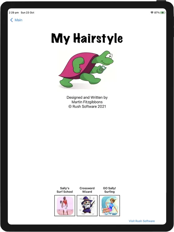 Tangkapan layar My Hairstyle iPad 