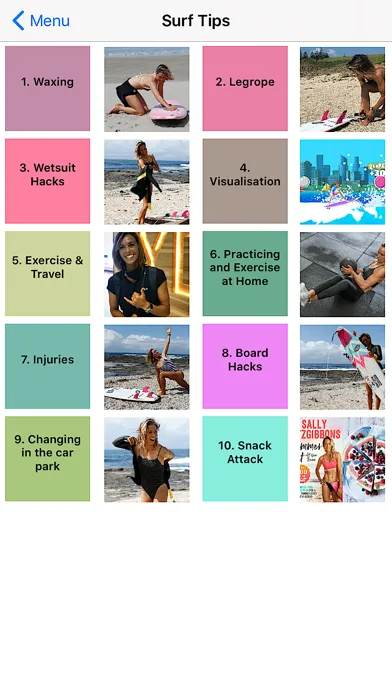 Capturas de tela do Sally's Surf School