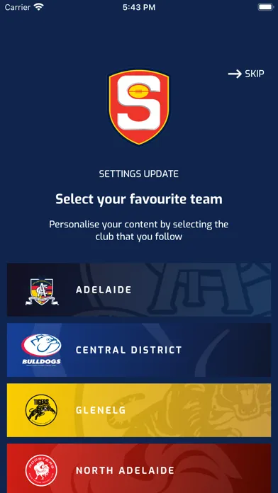 تصاویر The Official SANFL App