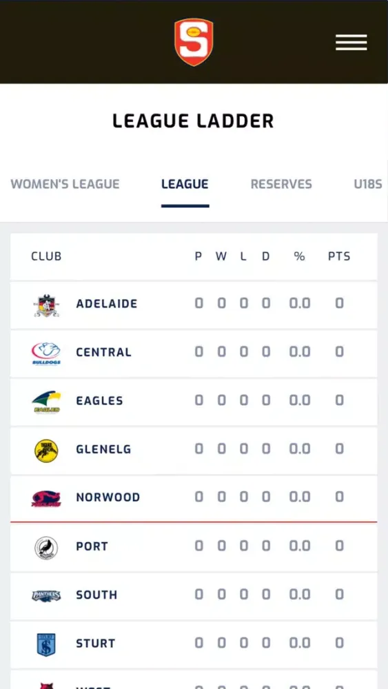 Capturas de tela do The Official Glenelg FC App