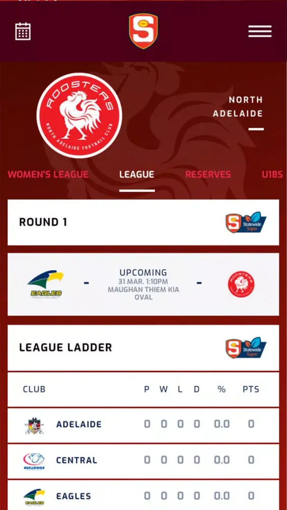 Capturas de tela do The Official N.A.F.C App