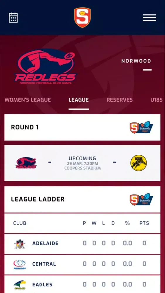 Capturas de pantalla de The Official Norwood FC App