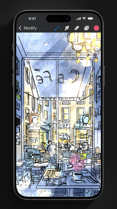 Tangkapan skrin Procreate Pocket