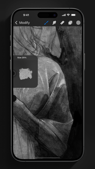 Tangkapan skrin Procreate Pocket