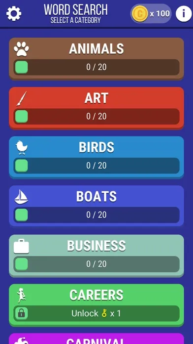 SDC Word Search Screenshots