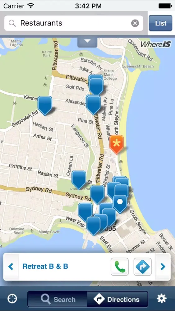 Capturas de pantalla de Whereis
