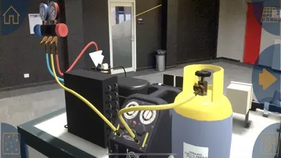 Capturas de tela do Refrigerant Recovery Sim