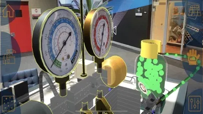 Capturas de tela do Refrigerant Recovery Sim