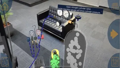 Capturas de tela do Refrigerant Recovery Sim