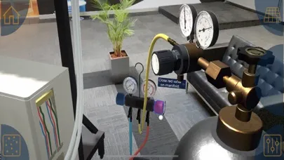 Capturas de tela do Refrigerant Recovery Sim