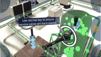 Capturas de tela do Refrigerant Recovery Sim