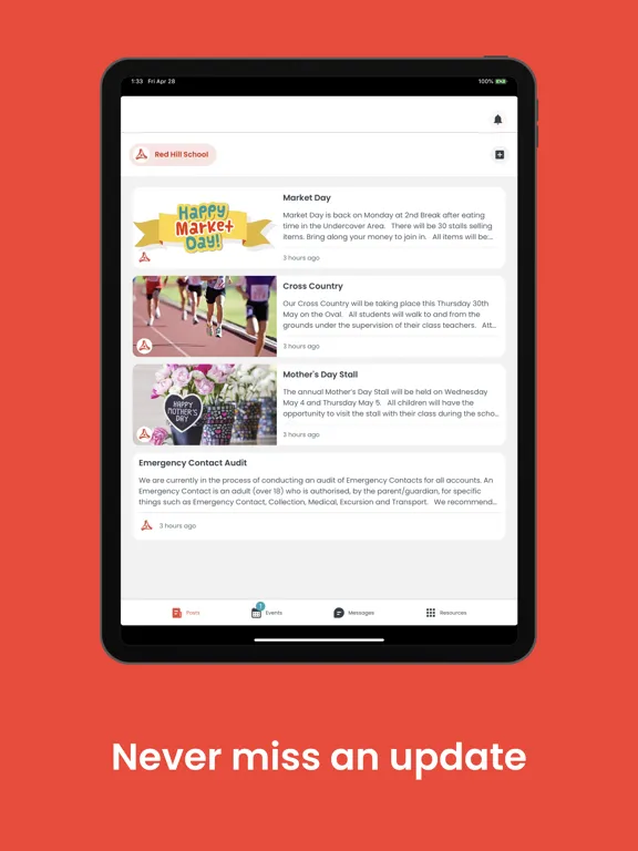 Audiri: School Communication iPad  Screenshots