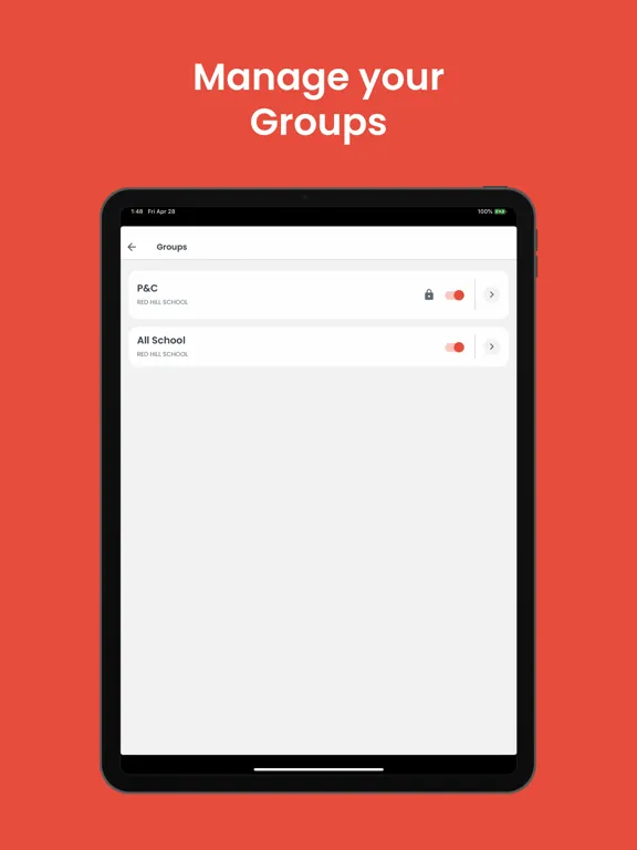 Audiri: School Communication iPad  Screenshots