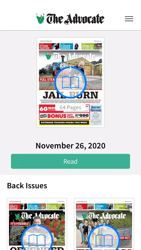 The Advocate Digital eEdition Ekran Görüntüleri