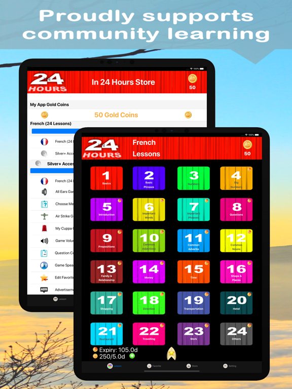 In 24 Hours Learn French iPad  Ekran Görüntüleri