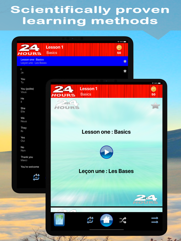 In 24 Hours Learn French iPad  Ekran Görüntüleri