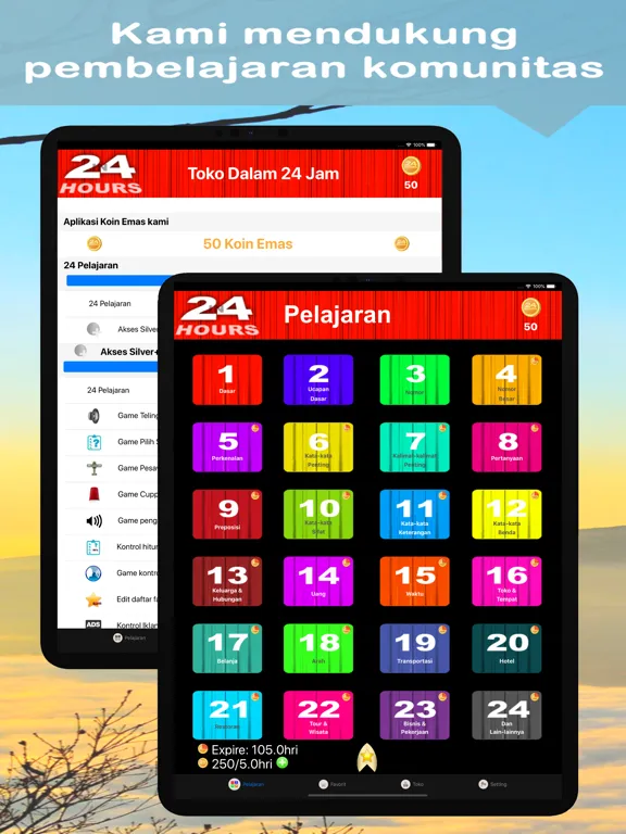 ภาพหน้าจอของ Dalam 24 Jam Belajar Jepang iPad 