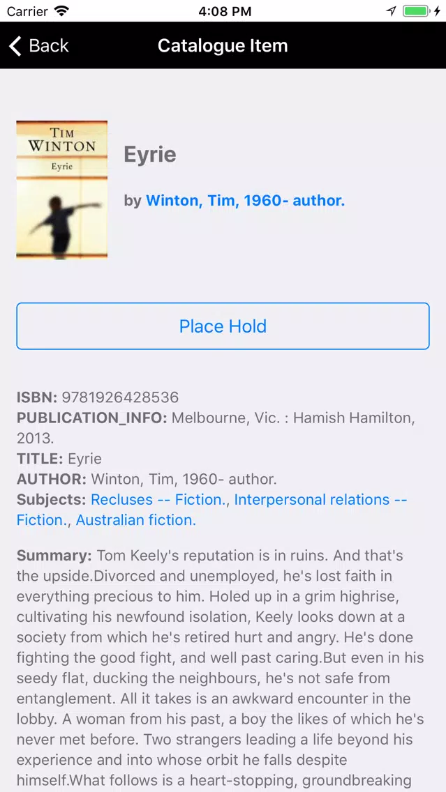 Hume Libraries Screenshots