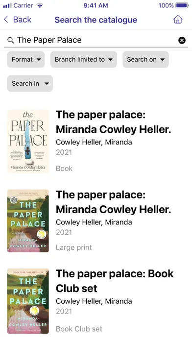 Midcoast Libraries App Screenshots