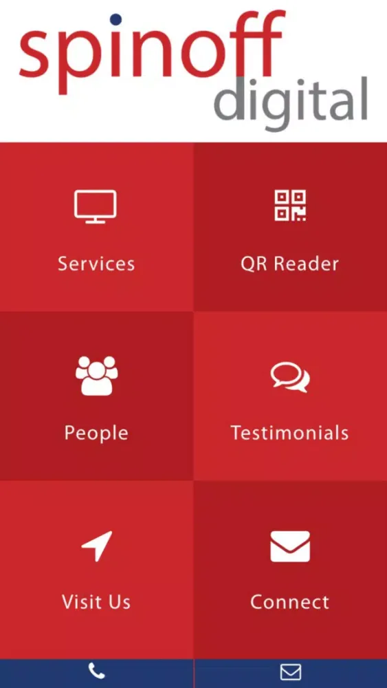 Capturas de tela do Spinoff Digital App