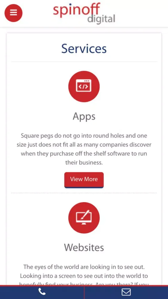 Capturas de tela do Spinoff Digital App