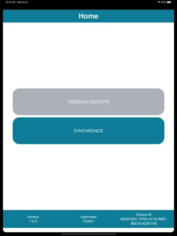 ภาพหน้าจอของ Feedback Docket App iPad 