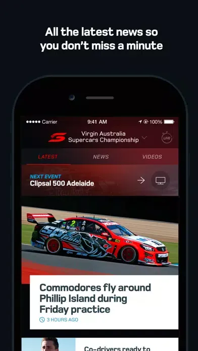 تصاویر Supercars Official App