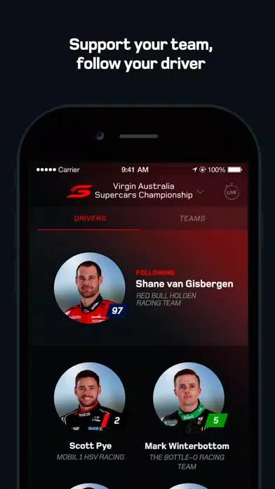تصاویر Supercars Official App