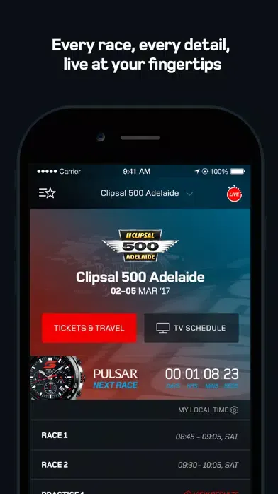 تصاویر Supercars Official App
