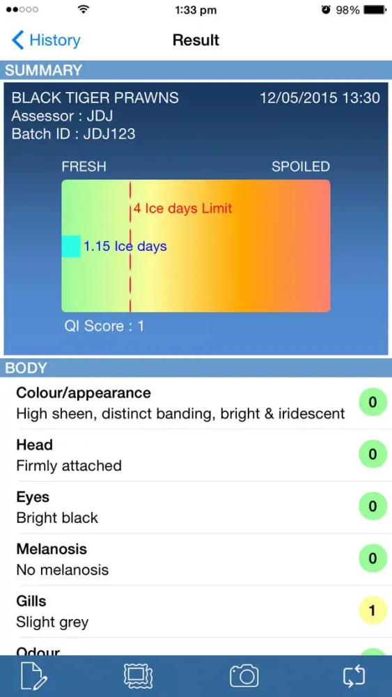 Capturas de pantalla de Australian Seafood Quality Index