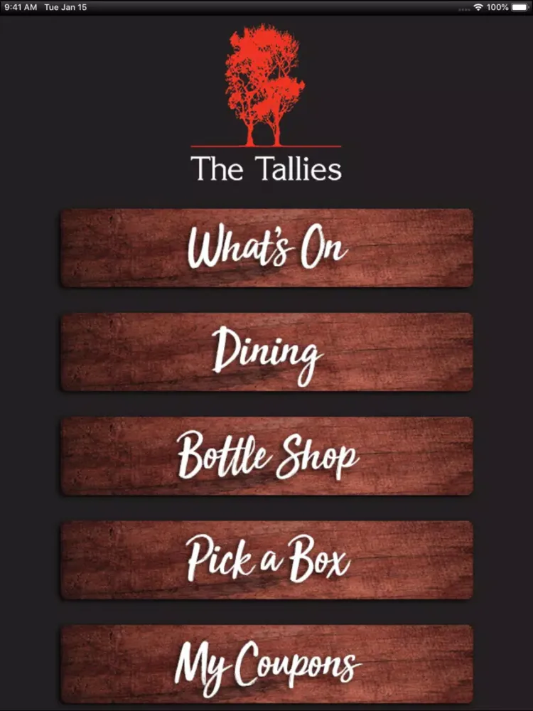 Ảnh chụp màn hình của The Tall Timbers Hotel iPad 