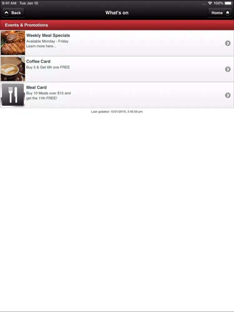 Ảnh chụp màn hình của The Tall Timbers Hotel iPad 