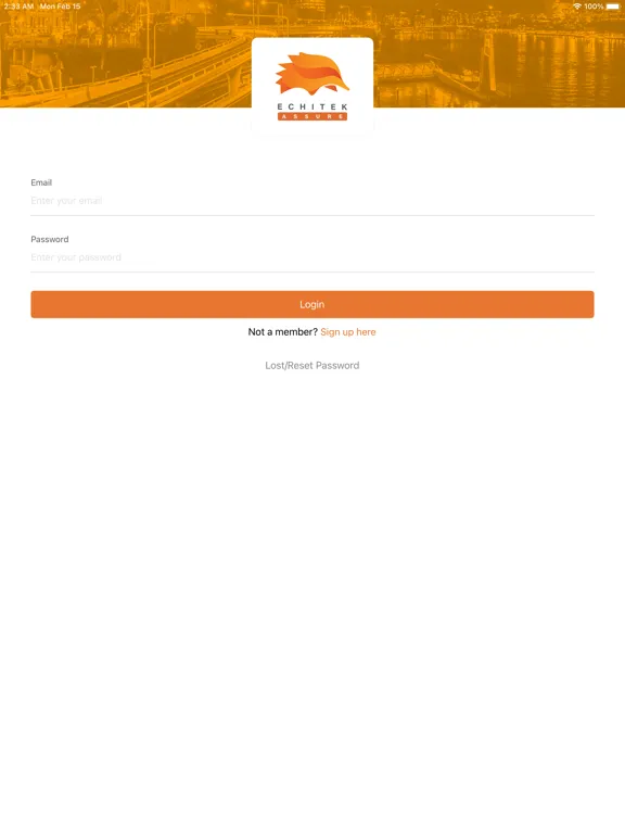 Tangkapan skrin Echitek Assure iPad 