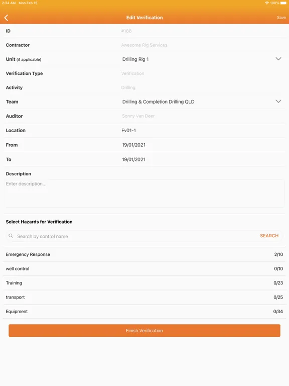 Tangkapan skrin Echitek Assure iPad 
