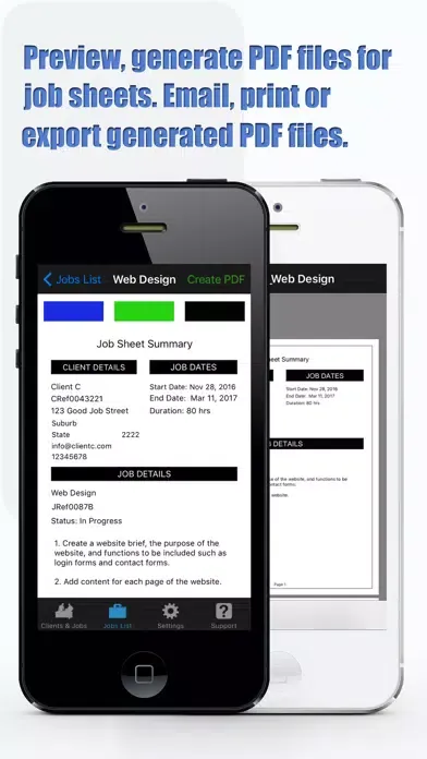 Good Job App - Job sheets made easy Screenshots