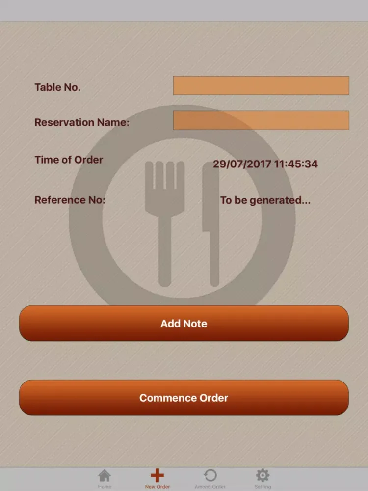 Tangkapan layar A La Carte iPad 