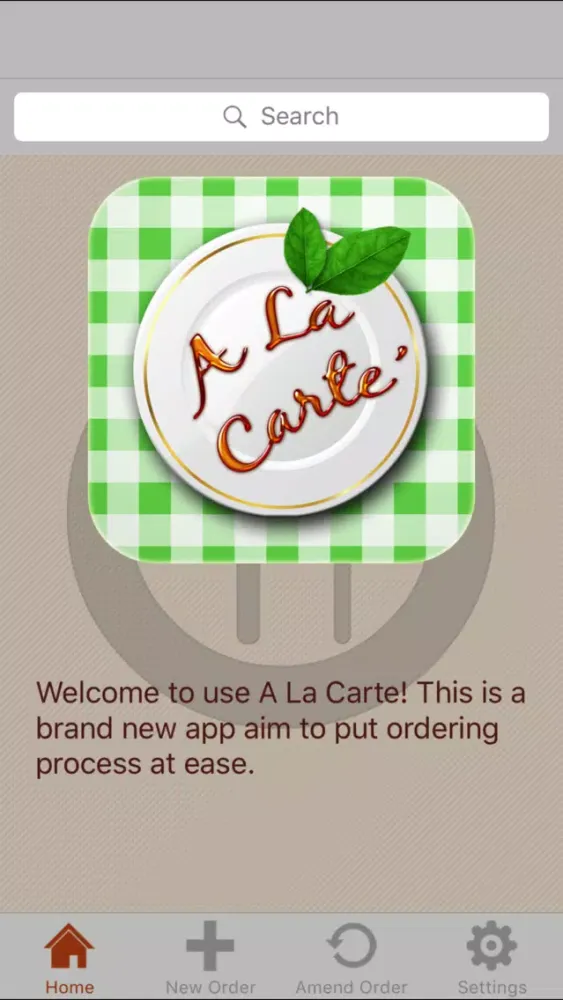 Tangkapan layar A La Carte