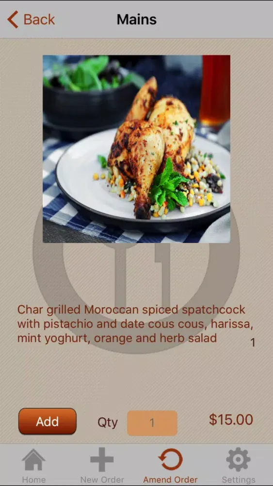 Tangkapan layar A La Carte