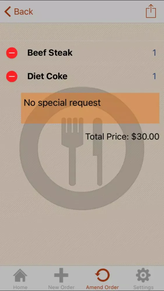 Tangkapan layar A La Carte