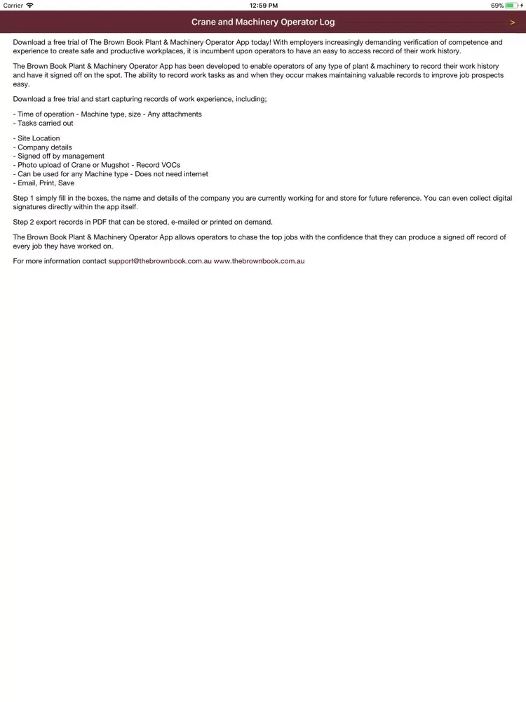 Crane Qualified App iPad 应用截图