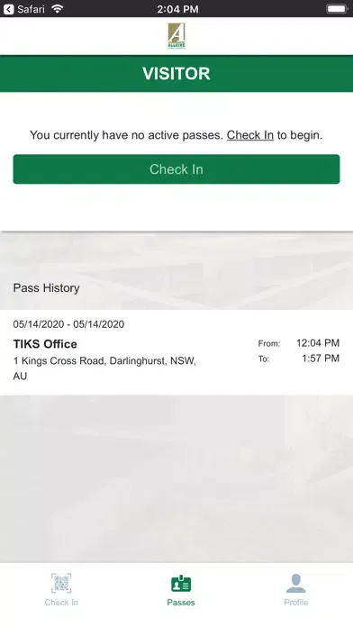 Allgire Sign-in Screenshots