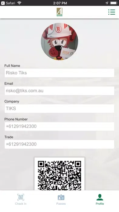 Allgire Sign-in Screenshots