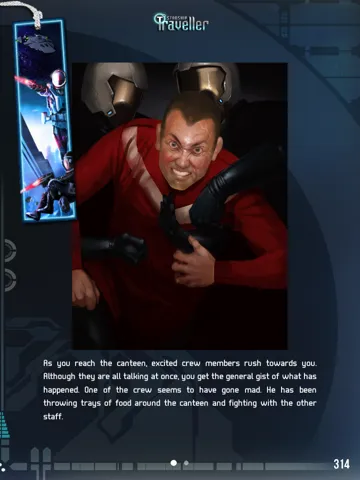 Tangkapan layar Fighting Fantasy: Starship Traveller iPad 