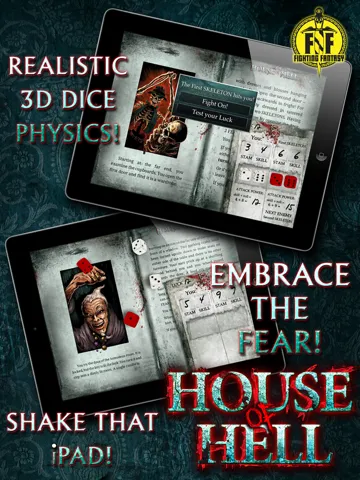 Captures d'écran de Fighting Fantasy: House of Hell iPad 