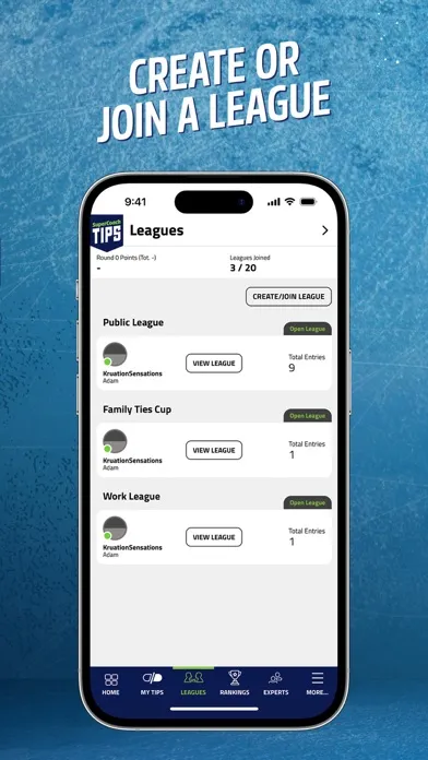Capturas de tela do SuperCoach Tips